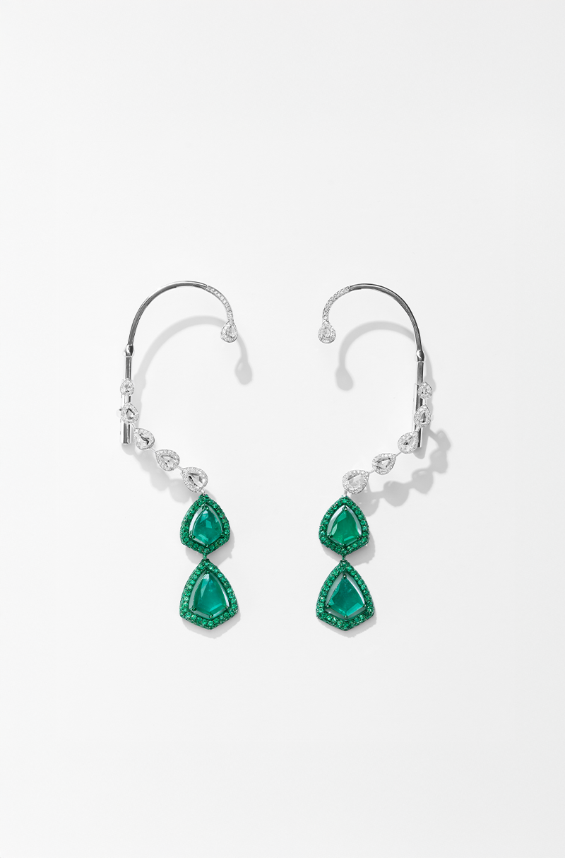 Armour Cut Cascade Earcuffs