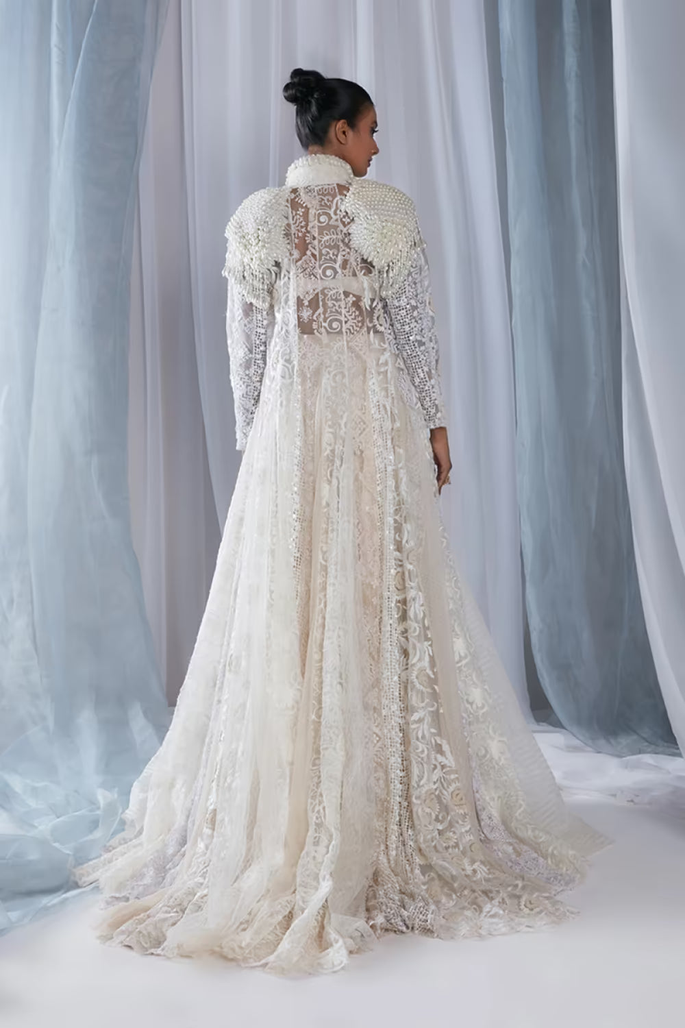 Ivory Chikankari Sharara Set