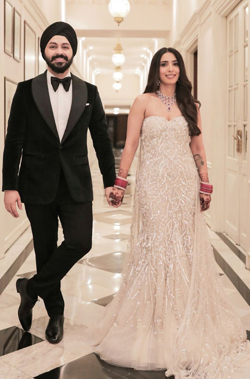Bride: Pooja Vijan in our Sequins Gown