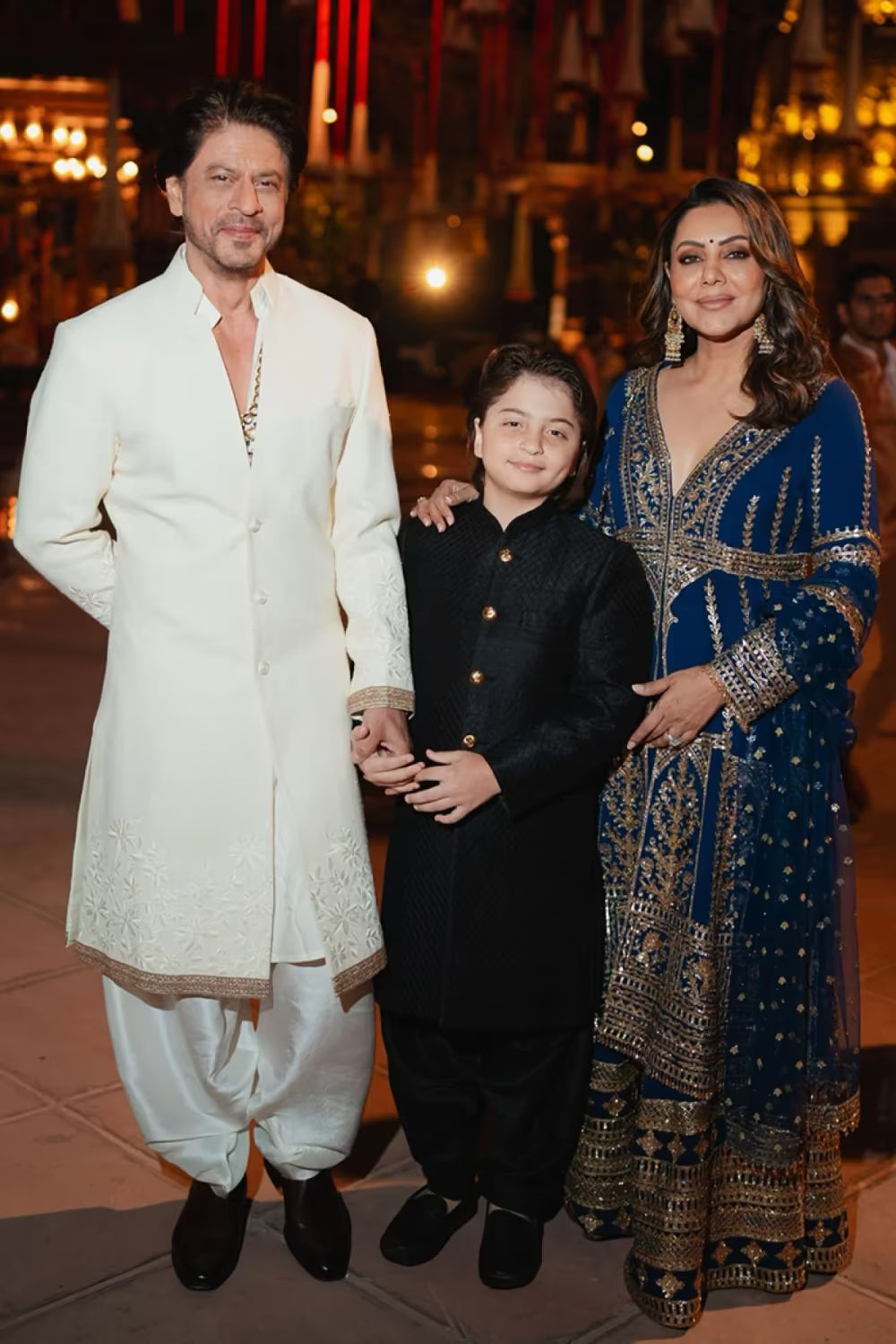 Shah Rukh Khan in our White Embroidered Sherwani