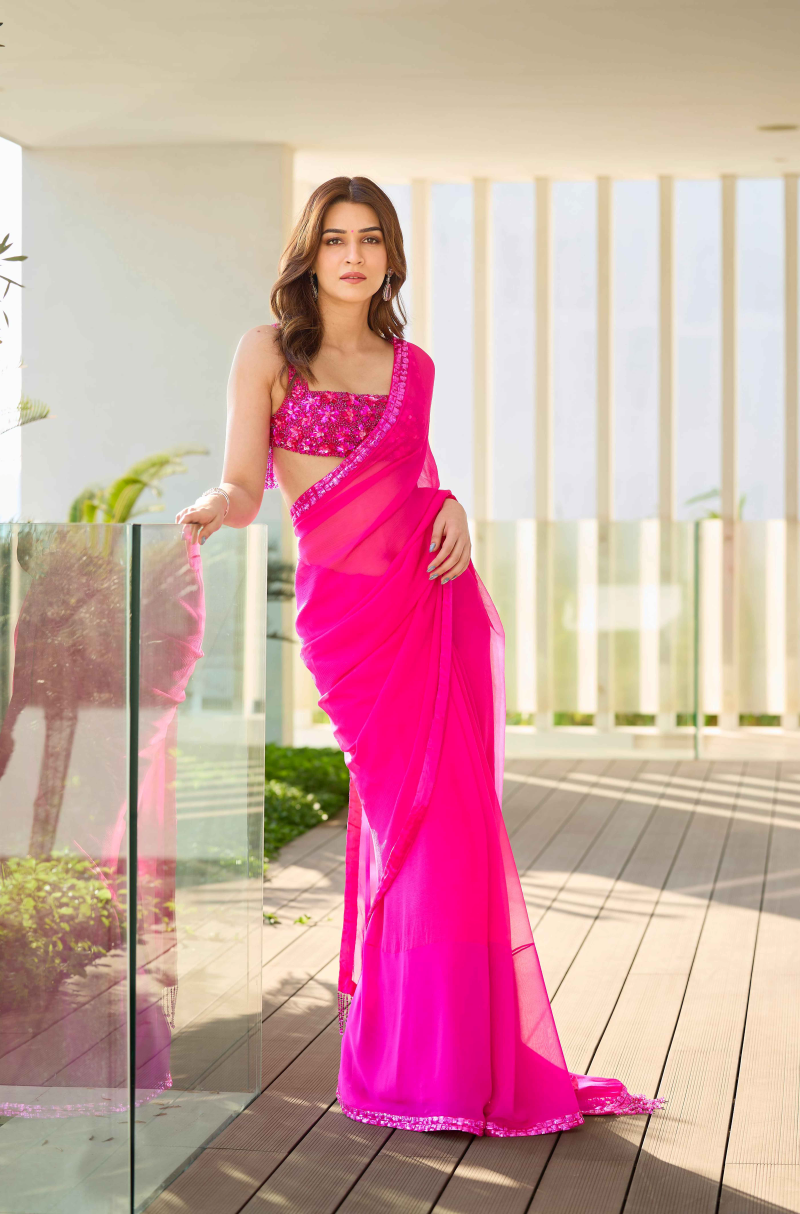 Kriti Sanon in our Chiffon Saree Set
