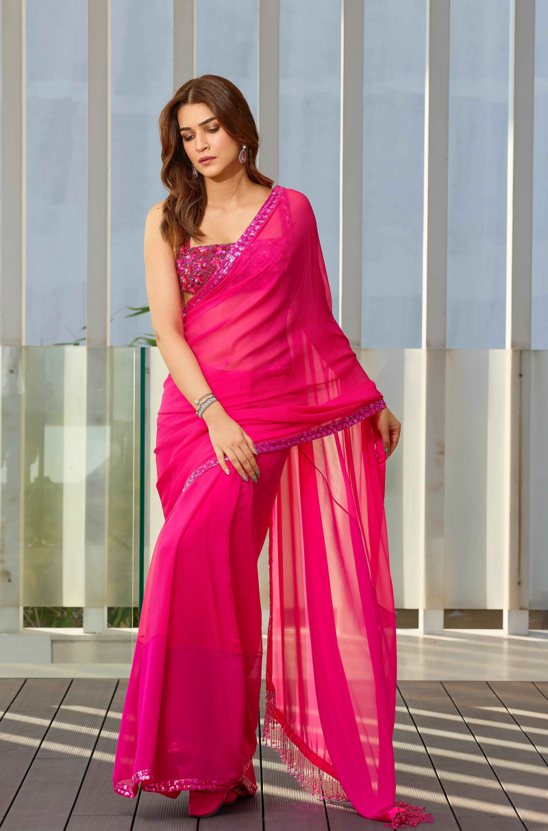 Kriti Sanon in our Chiffon Saree Set