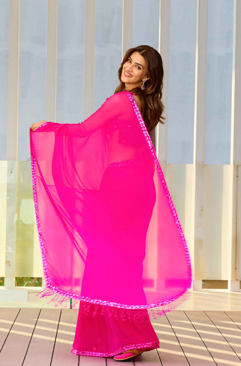 Kriti Sanon in our Chiffon Saree Set