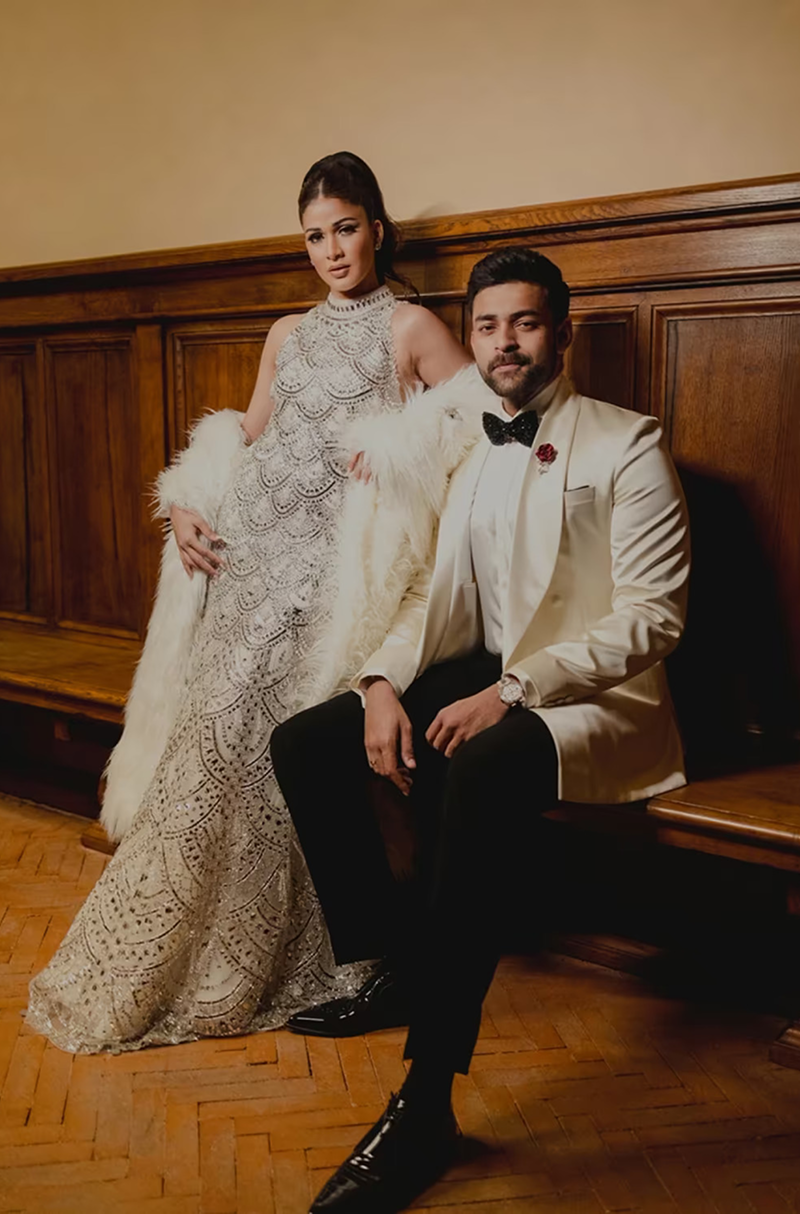 Bride: Lavanya Tripathi & Groom: Varun Tej in our Signature Handcrafted Ensemble