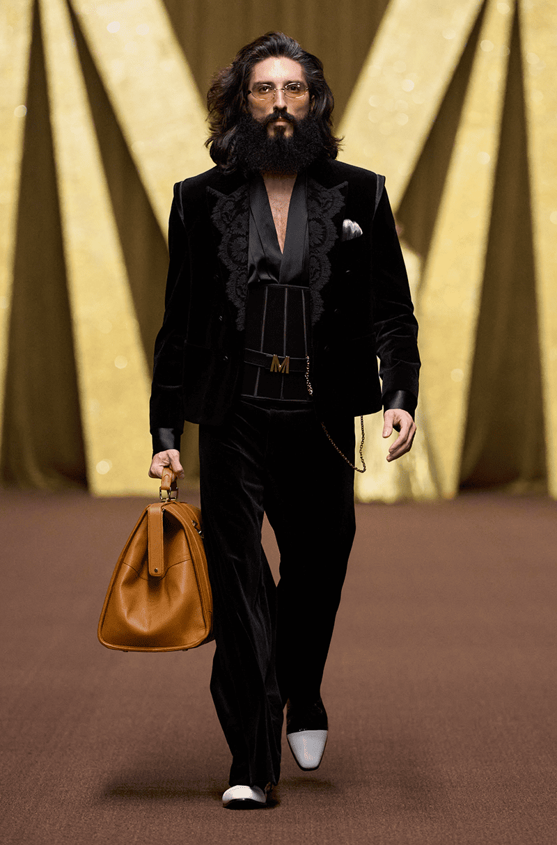 Black Velvet Jacket Set