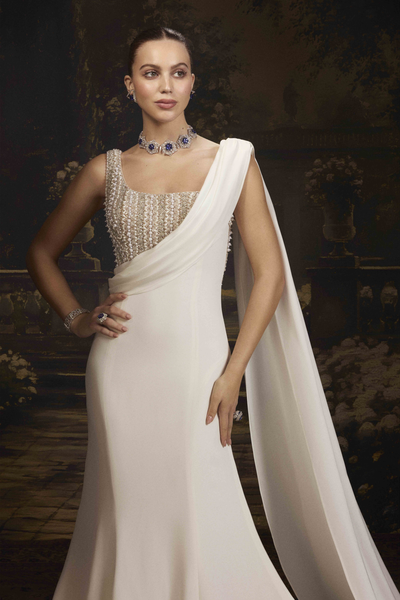 Off-White Premium Italian Crepe Gown