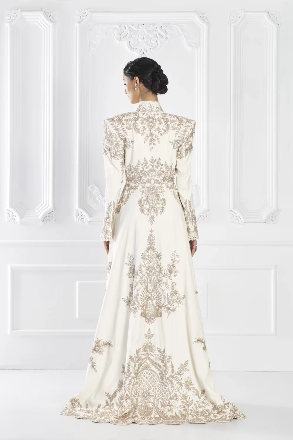 Ivory Dori Embroidered Jacket Set