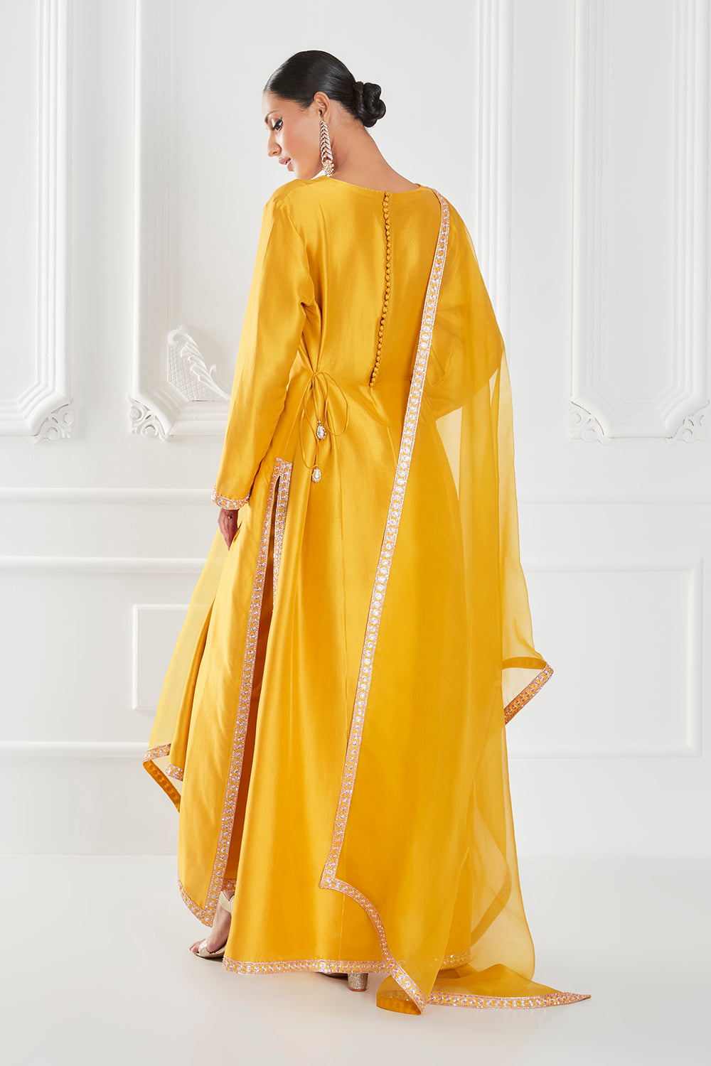 Amber Dupion Crepe Kurta Set