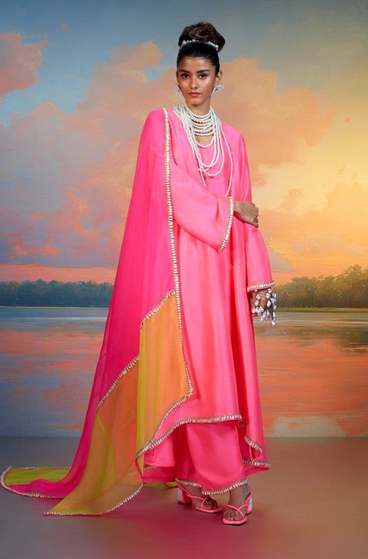 Fuchsia Glow Kurta Set