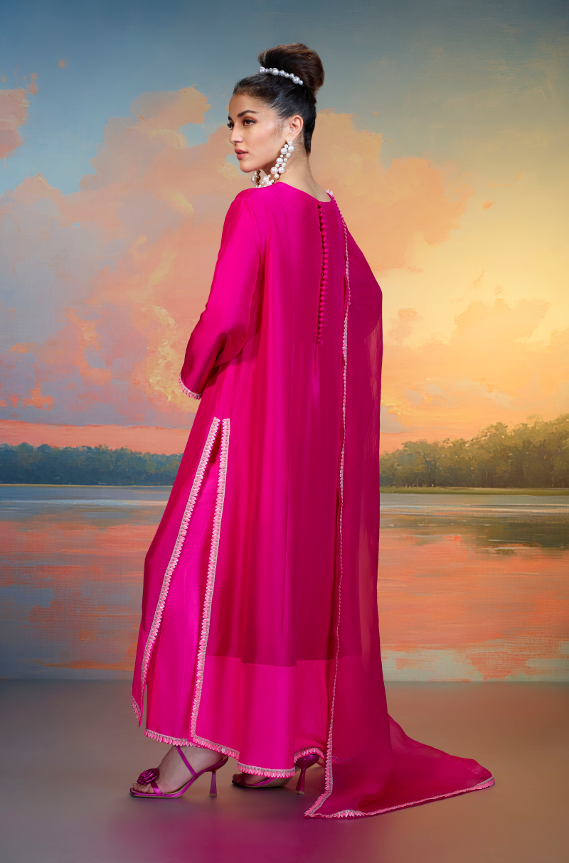 Magenta Radiance Kurta Set