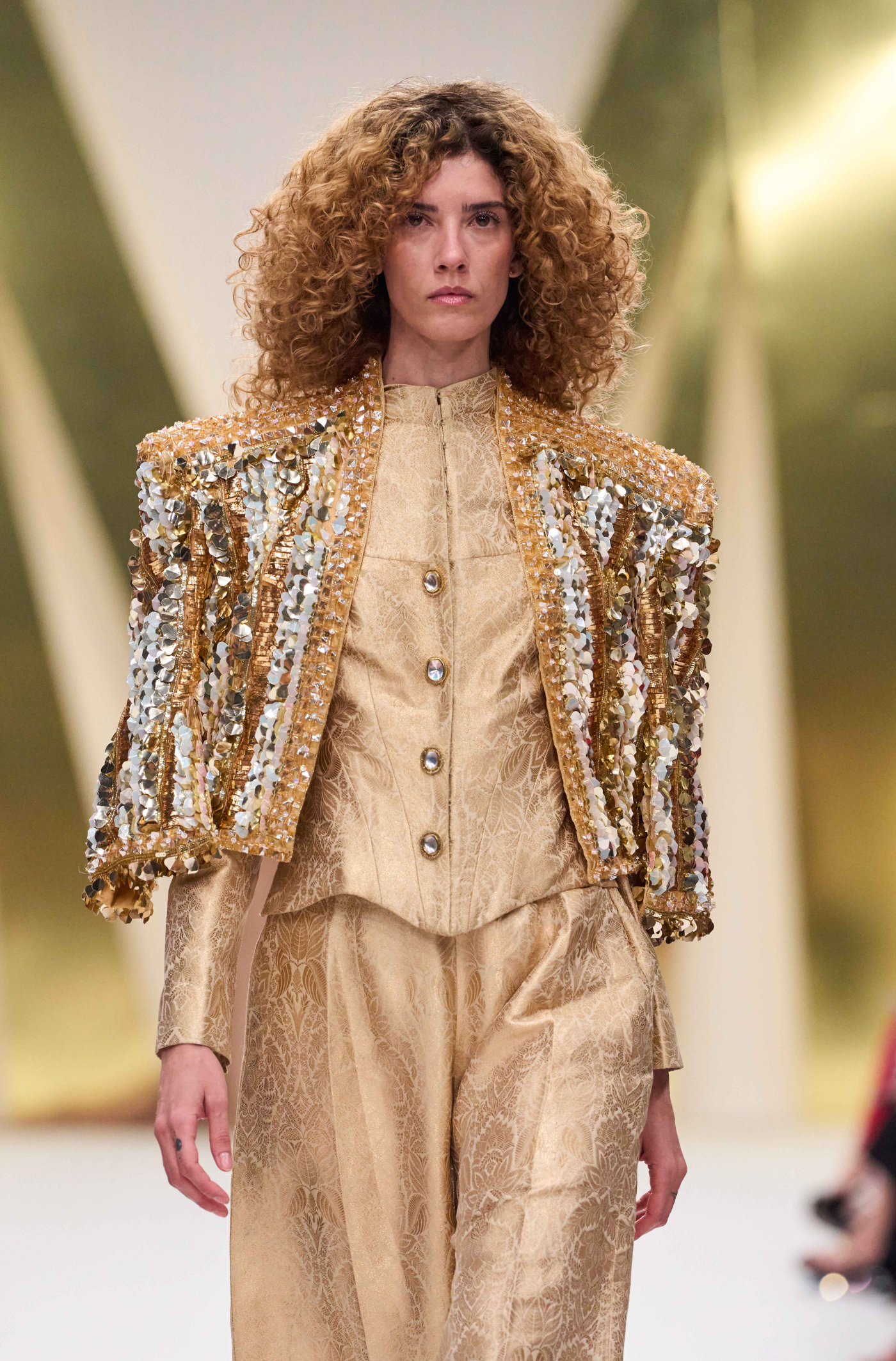 Gold Embroidered Bolero Jacket