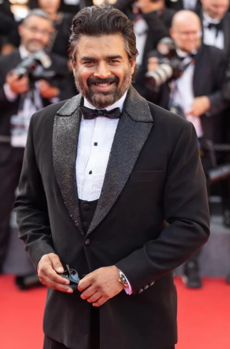 R. Madhavan in our Black Lapel Tuxedo Set