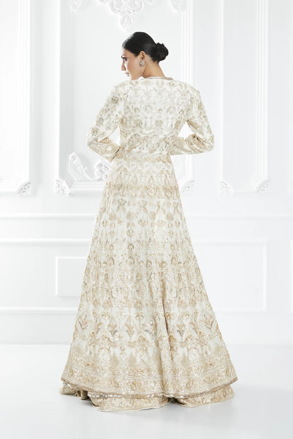 Ivory Dori Embroidered Jacket and Lehenga Set