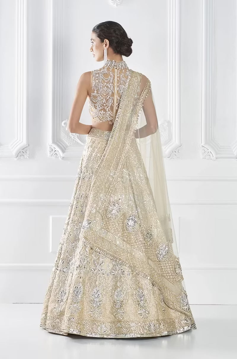 Silver Gold Badla Lehenga Set
