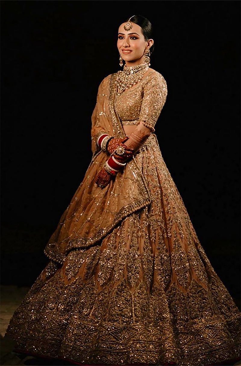 Bride: Agrima Jindal in All Sparkle Dori Ensemble