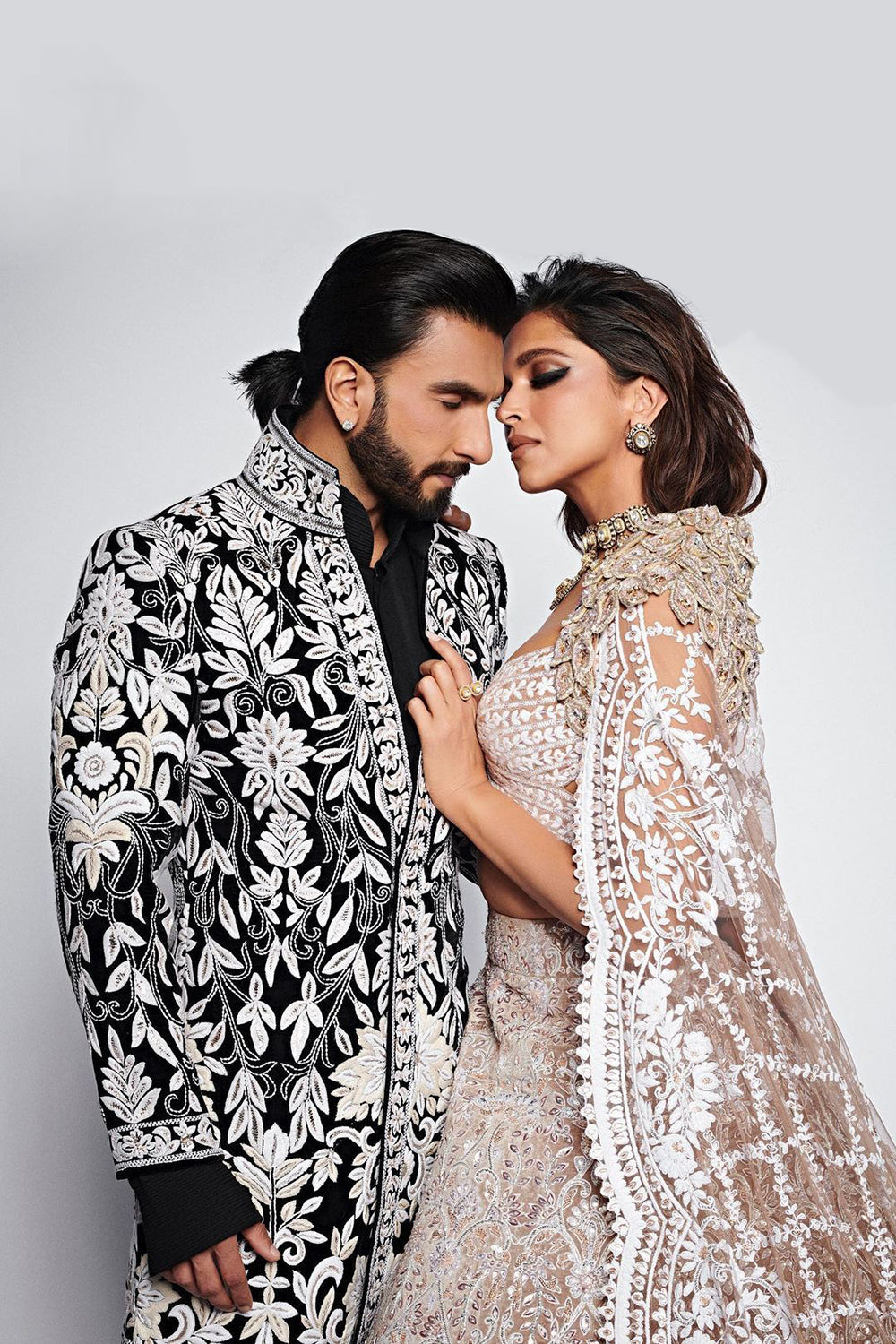 Ranveer Singh in our Black Thread Embroidered Sherwani Set