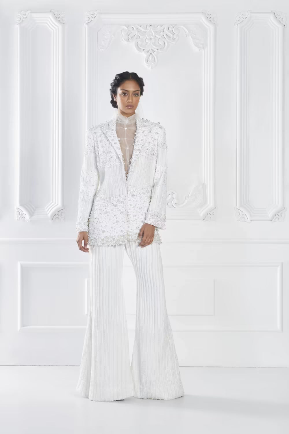 Ivory Embellished Pant Suit Set – Manish Malhotra