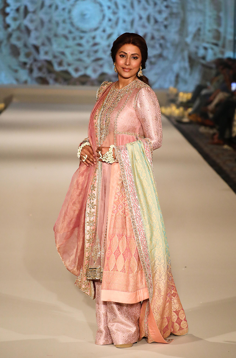 Hina Khan in our Pink Organza Kurta Set