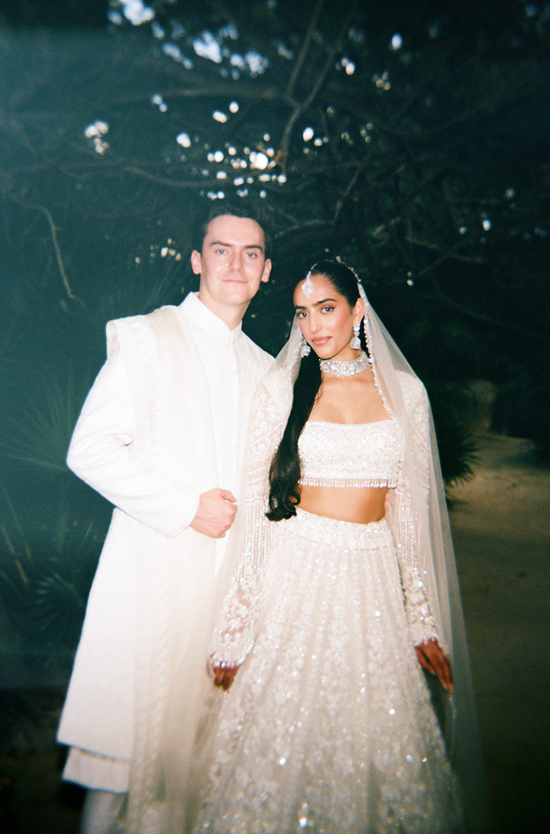 Bride: Serena Patel & Groom: Gabe Slater our Wedding Ensemble