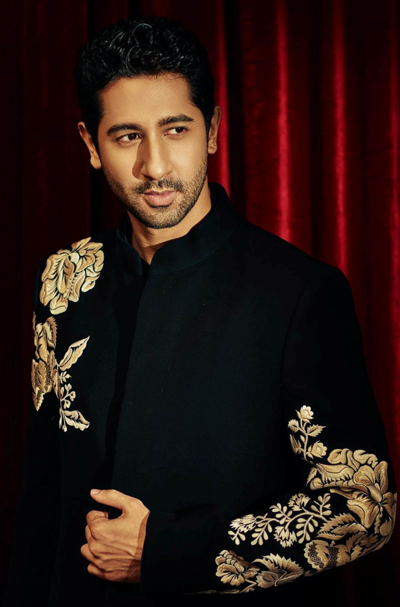 Vihaan Samat in our Black Long Bandhgala Set