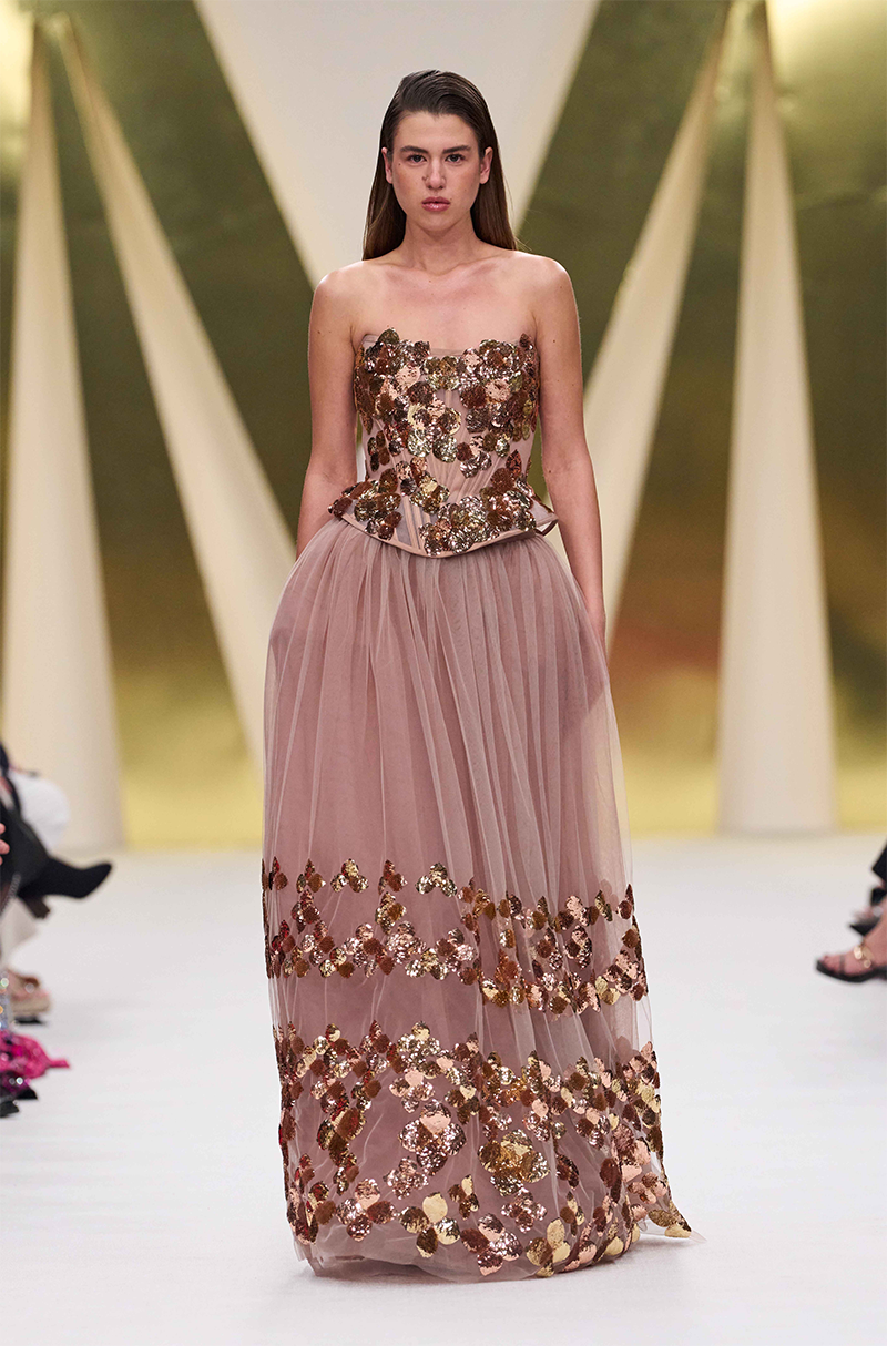 Lilac Tulle Sequin Embroidered Skirt Set