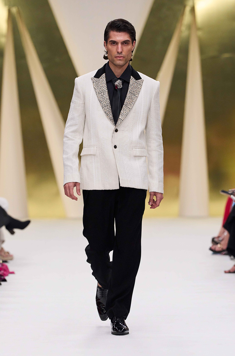 Ivory Thread Embroidered Blazer Set