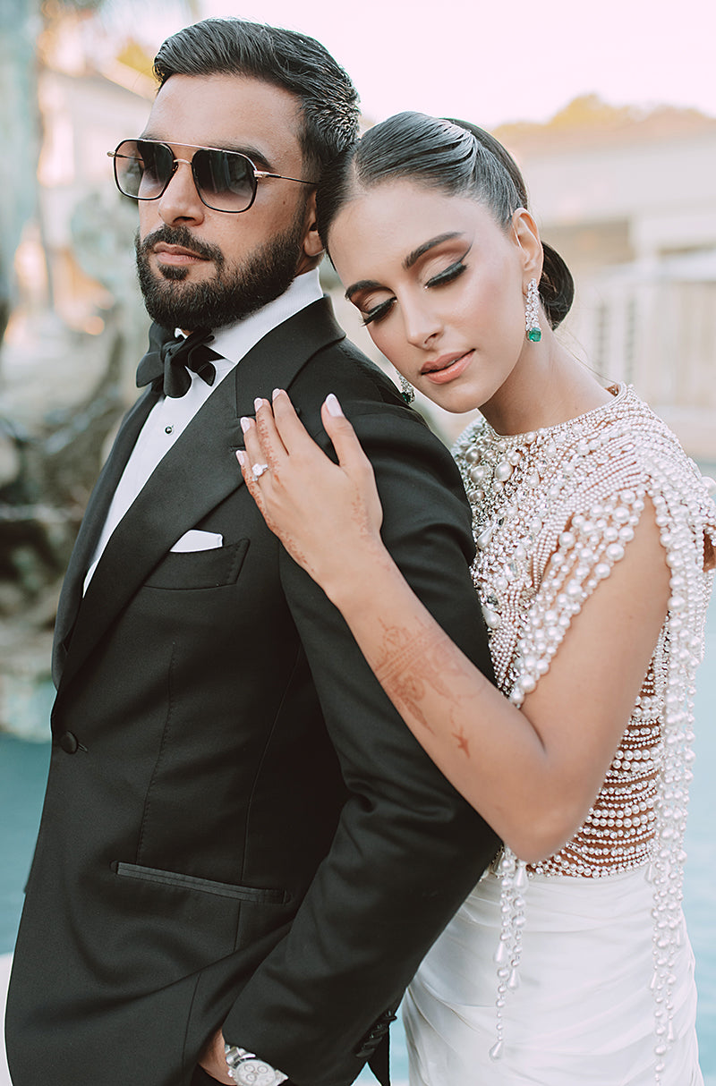 Bride: Radiyah Wazar in our White Skirt Set
