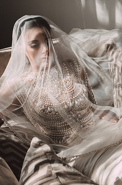 Bride: Radiyah Wazar in our White Skirt Set