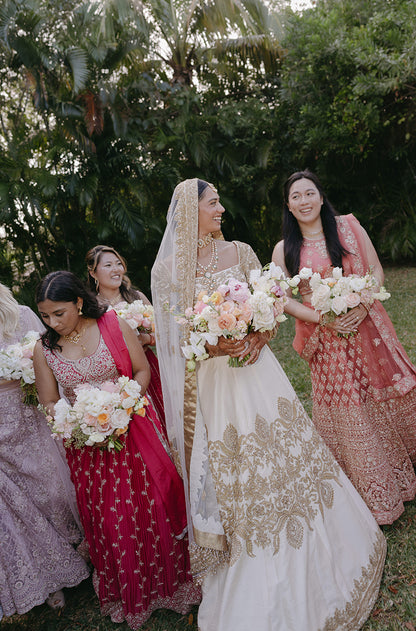 Bride: Deepa Dhore in our Ivory & Gold Embroidered Lehenga Set