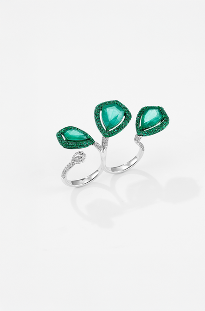 Armour Cut Open Dual Ring