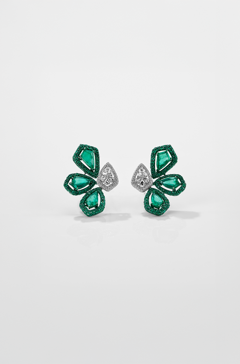 Armour Cut Trine Earrings