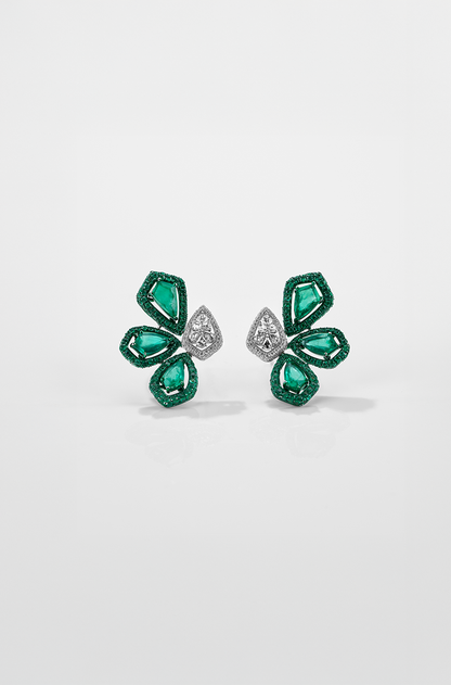Armour Cut Trine Earrings