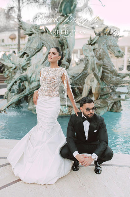 Bride: Radiyah Wazar in our White Skirt Set