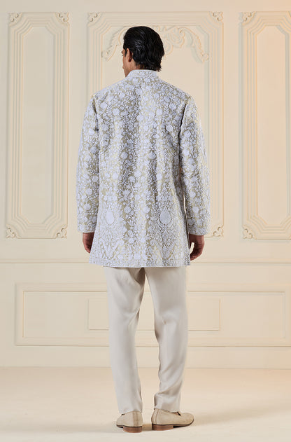 Silver Threadwork Embroidered Kurta