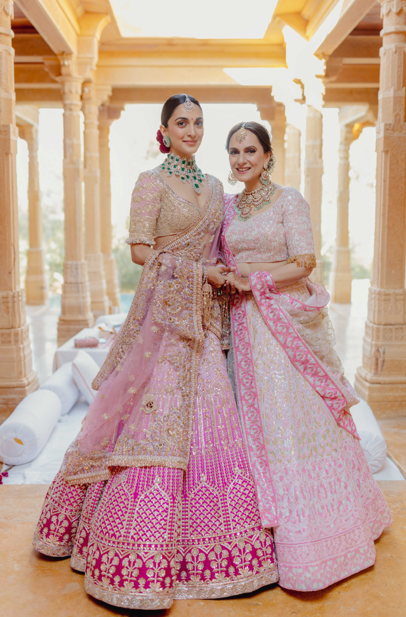 Bride: Kiara & Groom: Sidharth in our Bespoke Ensemble for Wedding