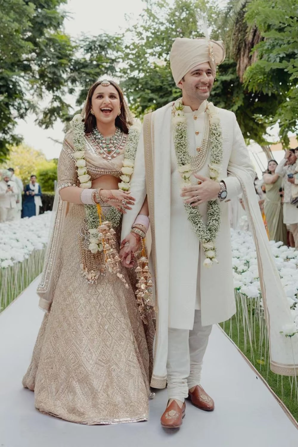 Bride: Parineeti Chopra in our Signature Embroidered Lehenga Set
