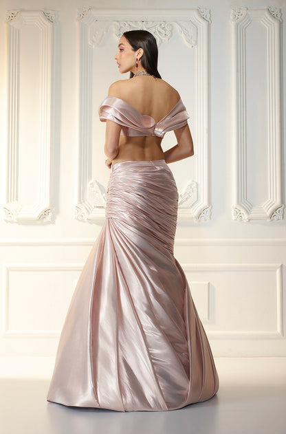 Rose Gold Swirl Skirt Set