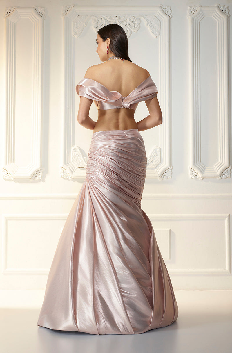 Rose Gold Swirl Skirt Set