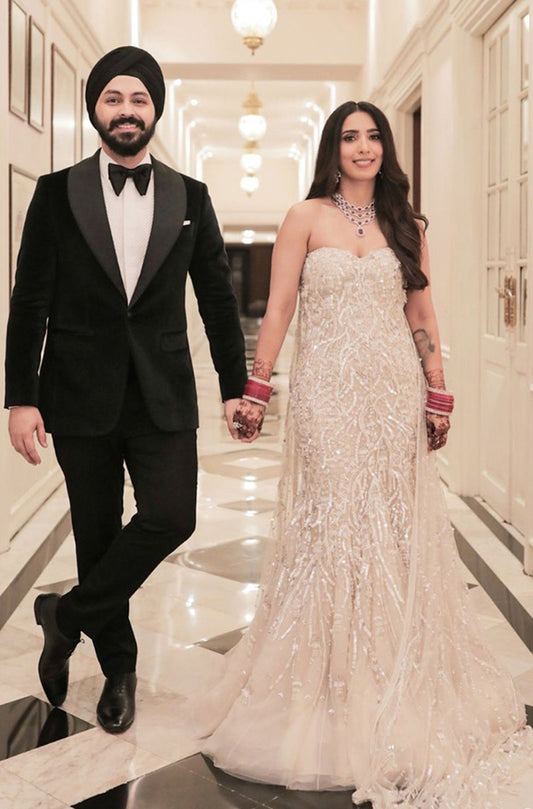 Bride: Pooja Vijan in our Sequins Gown
