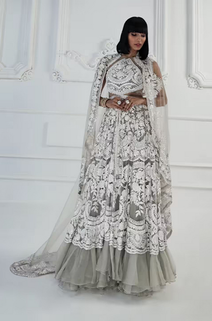 Harbor Grey Kashmiri Gown