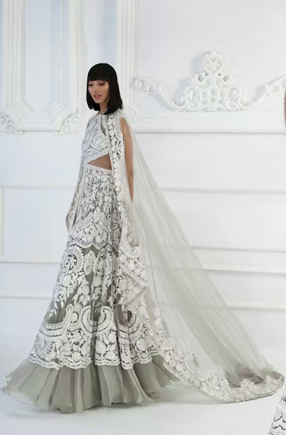 Harbor Grey Kashmiri Gown