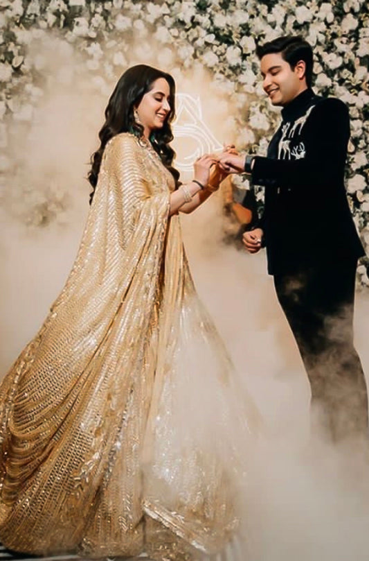 Bride: Saniya Gulati & Groom: Anmol Anand in Signature Nooraniyat Ensemble