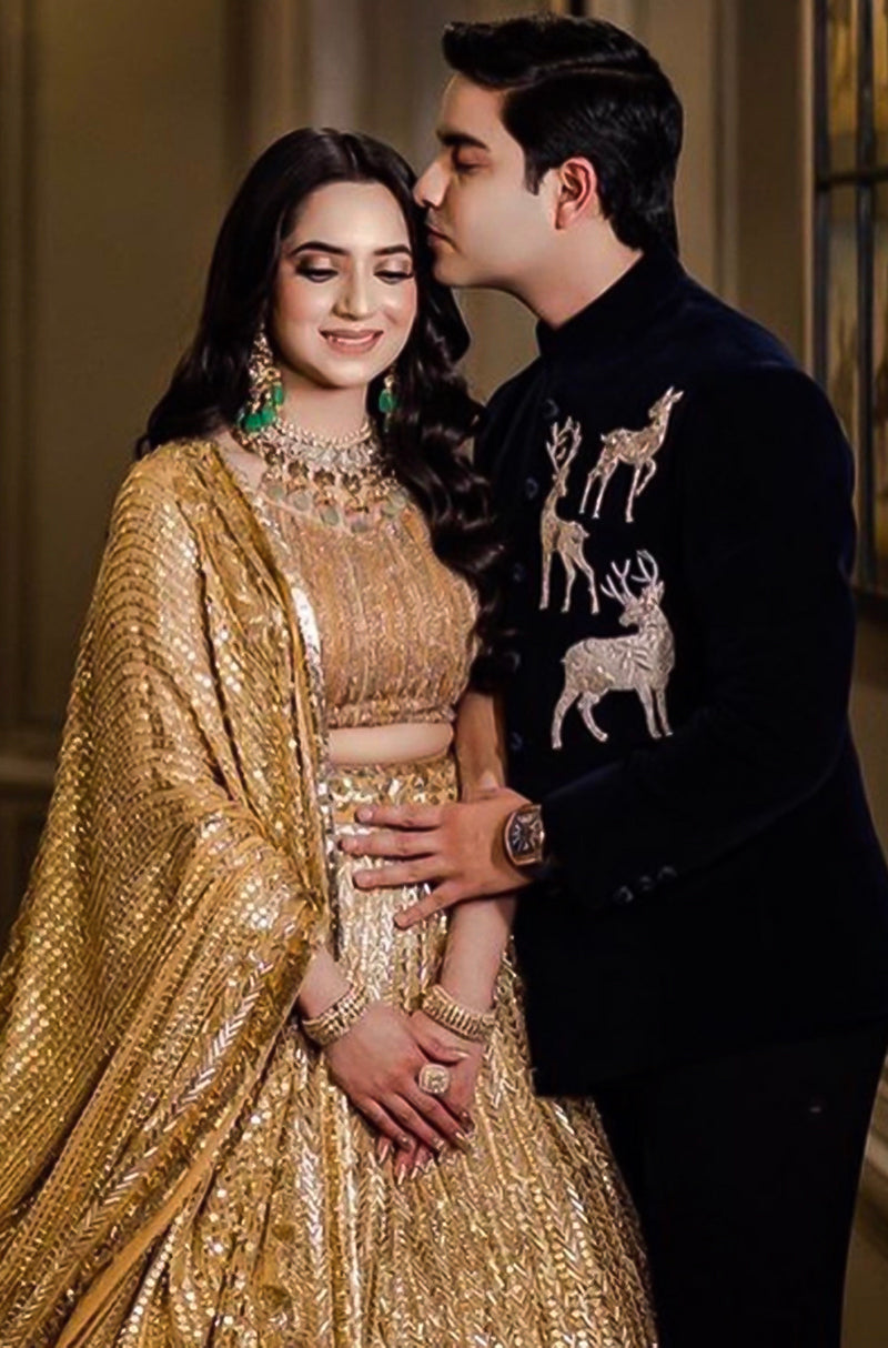 Bride: Saniya Gulati & Groom: Anmol Anand in Signature Nooraniyat Ensemble