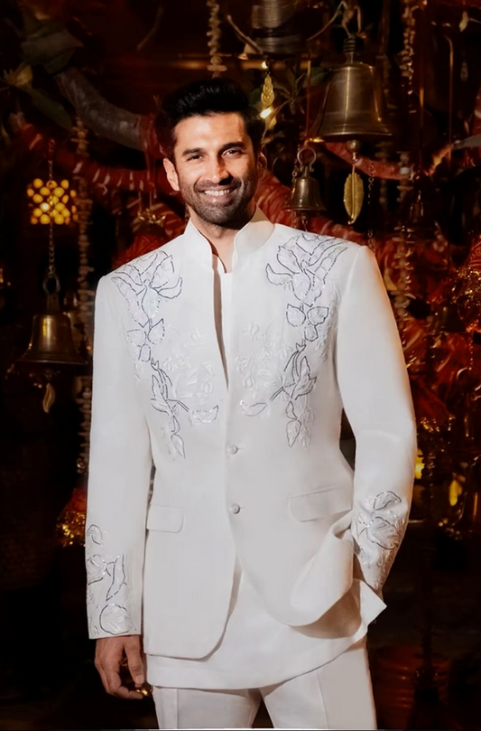 Aditya Roy Kapur in our Ivory Bandhgala Set