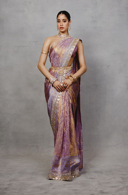 Janhvi Kapoor in our Stitched Kanchipuram Brocade Saree Set