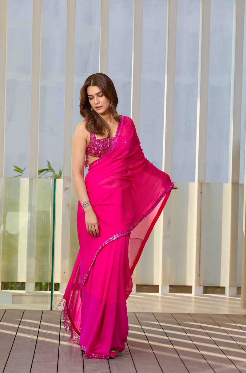 Kriti Sanon in our Chiffon Saree Set