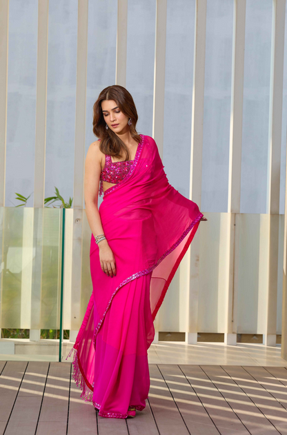 Kriti Sanon in our Chiffon Saree Set