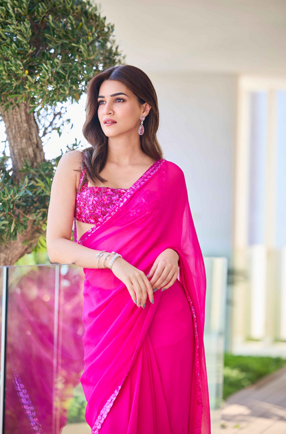 Kriti Sanon in our Chiffon Saree Set
