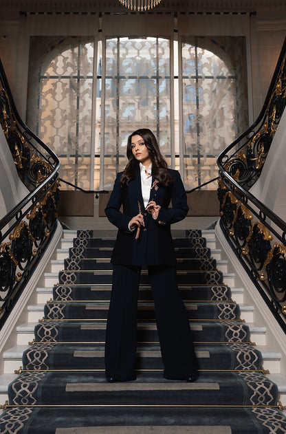 Aishwarya Rai Bachchan in our Blue Plain Pant Suit