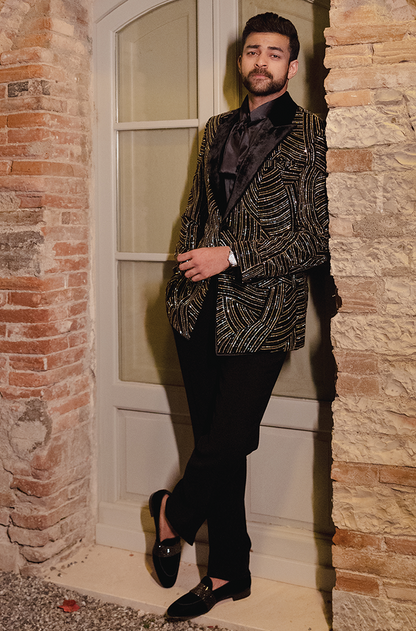 Groom: Varun Tej In Our Ebony Velvet Blazer